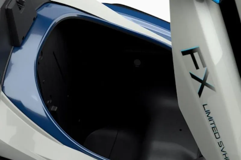 Slide: The Image of 2025 Yamaha WaveRunner FX Limited SVHO storage compartment, showcasing sleek design and branding. - 32