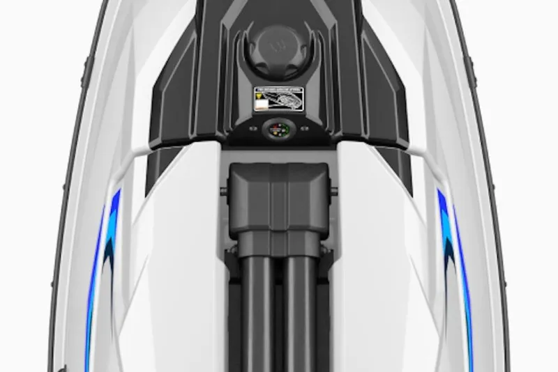 Slide: The Image of 2025 Yamaha WaveRunner SuperJet top view, showcasing sleek design and modern features. - 17