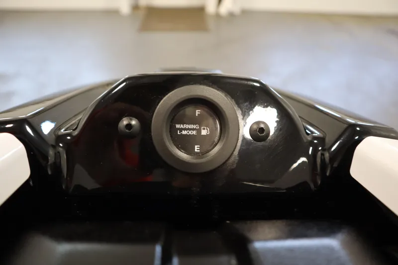 Slide: The Image of 2025 Yamaha WaveRunner SuperJet dashboard with fuel gauge and warning indicator. - 6