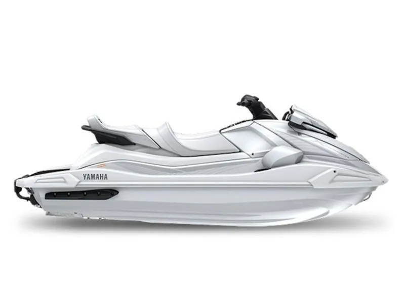 The Image of 2025 Yamaha WaveRunner VX Cruiser® in sleek white design, side view. - 1