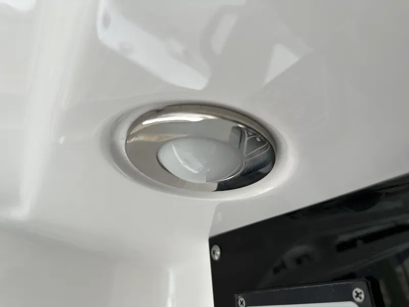 Slide: The Image of Recessed light fixture on 2017 Everglades 435 Center Console boat. - 41