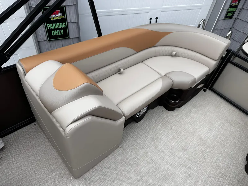 Slide: The Image of Luxurious seating on 2025 Avalon 2385 LSZ Quad Lounger, Tri Toon boat. - 20