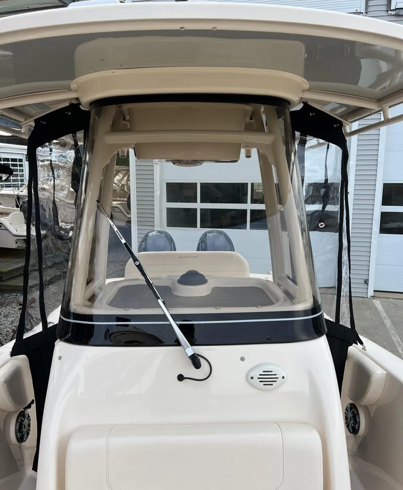 Slide: The Image of 2020 Grady-White 257 Fisherman boat with enclosed helm and windshield wiper. - 10