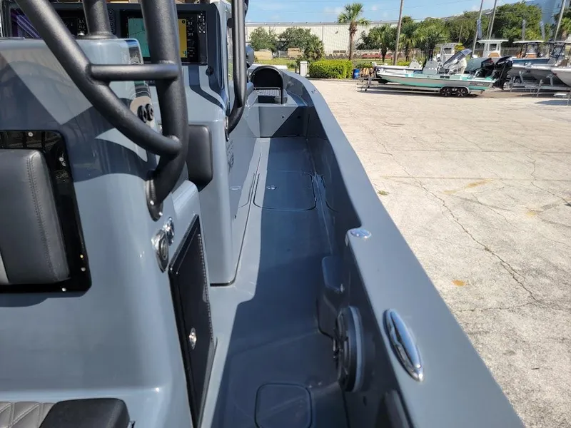 Slide: The Image of 2026 Shallow Sport 32 X3 boat interior with sleek design and modern features. - 23