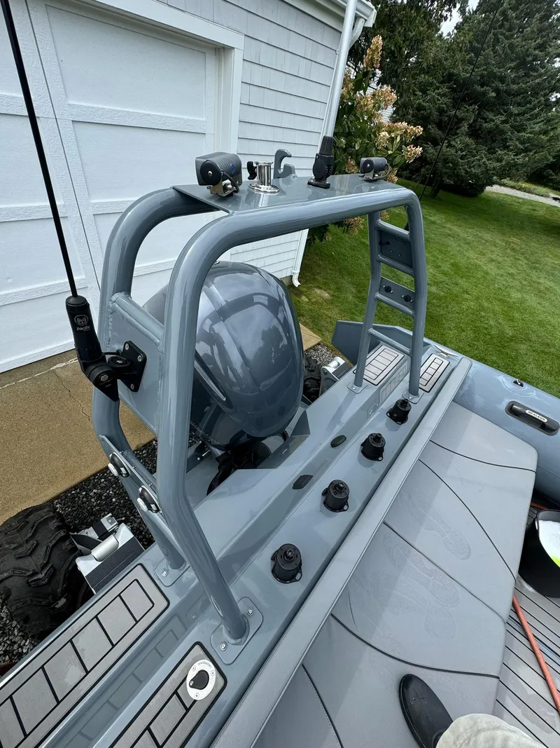 Slide: The Image of 2019 Sealegs 9M Hydrosol boat with motor and ladder. - 31