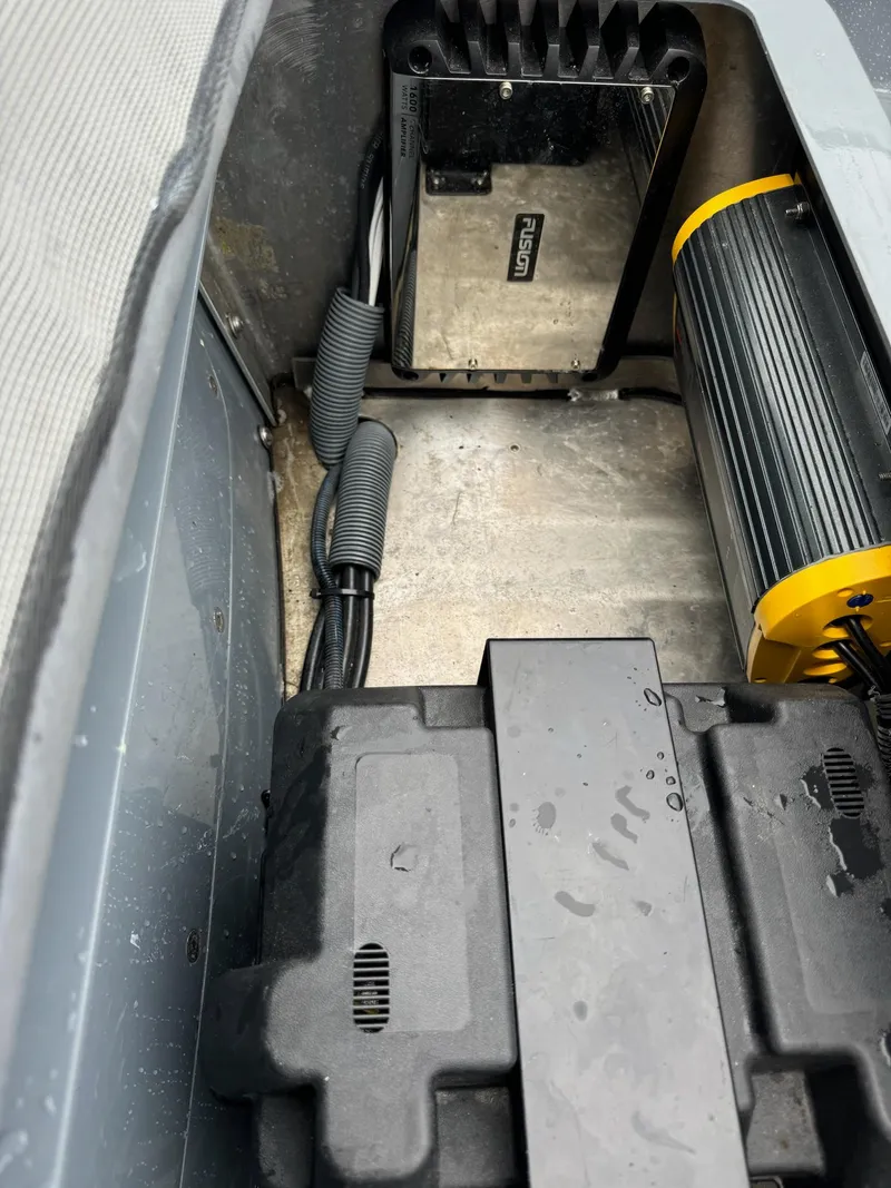 Slide: The Image of Interior view of 2019 Sealegs 9M Hydrosol with electronic components. - 35