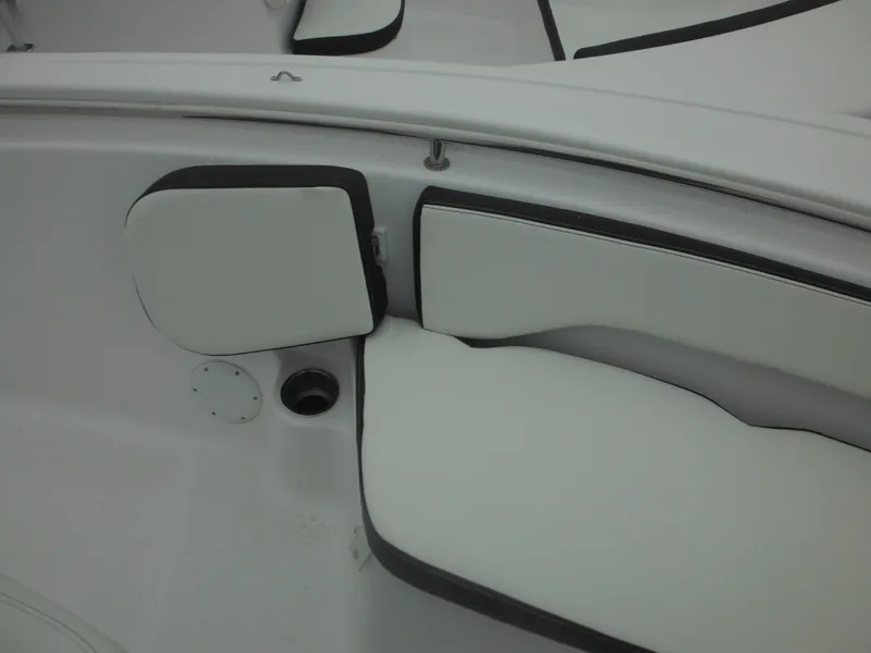 Slide: The Image of 2025 Tidewater 198 CC Adventure boat interior seating detail. - 24