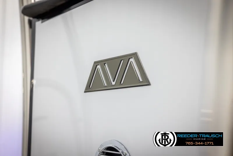 Slide: The Image of 2025 Avalon Catalina Entertainer logo on sleek white surface. - 43