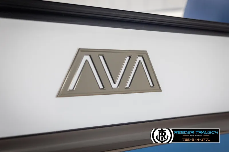 Slide: The Image of 2025 Avalon Catalina VRB logo on boat, Reeder-Trausch Marine branding visible. - 42