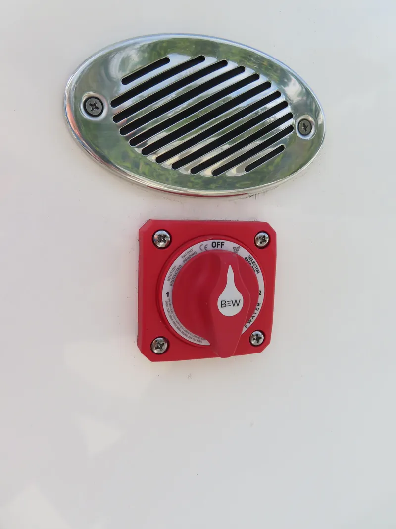Slide: The Image of 2025 Key West 219 FS boat switch and vent detail. - 25