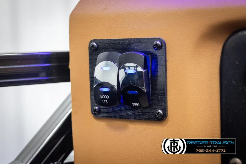 Slide: The Image of 2025 Avalon LSZ EL boat switches for mood lighting and sink. - 42