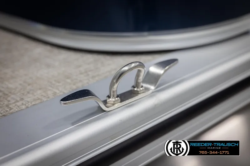 Slide: The Image of Close-up of 2025 Avalon VEN QL boat cleat on deck. - 45