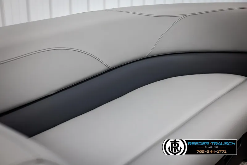 Slide: The Image of Avalon VLS QL 2025 boat interior with sleek, modern seating design. - 33