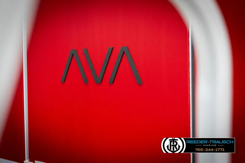 Slide: The Image of Red Avalon VLS QL 2025 with AVA logo and Reeder-Trausch branding. - 43