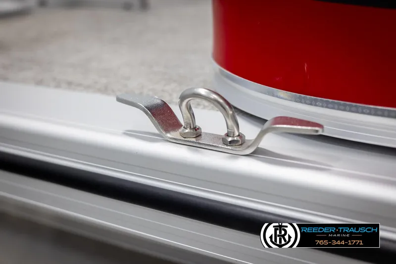 Slide: The Image of Close-up of Avalon VLS QL 2025 metal fixture on a red surface. - 45