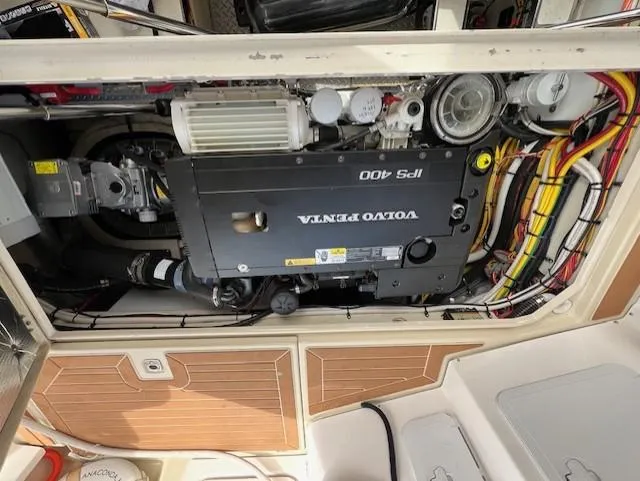 Slide: The Image of Engine compartment of 2019 Ranger Tugs R-41 CB with Volvo Penta IPS 400. - 40