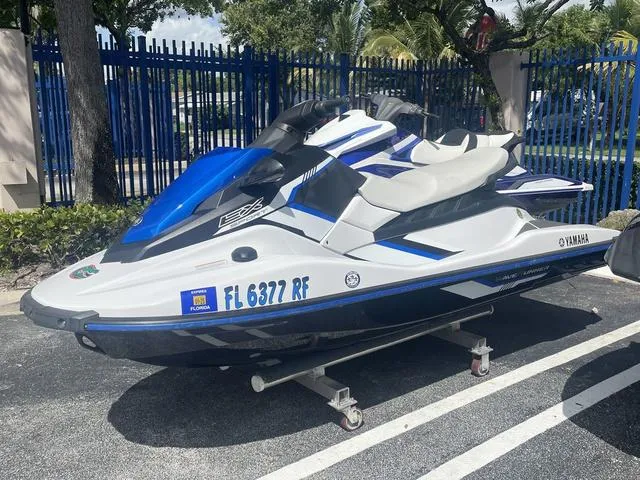 Slide: The Image of 2017 Yamaha WaveRunner EX jet ski parked outdoors in Florida. - 5
