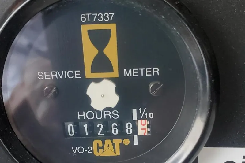 Slide: The Image of Service meter showing 1268.9 hours on 2001 Tiara Yachts 52 Express Cruiser. - 21
