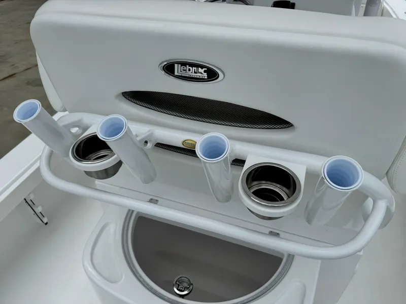 Slide: The Image of Fishing rod holders on a 2025 BlackJack 256 Coastal boat. - 27