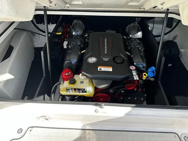 Slide: The Image of 2021 Regal LS4 engine compartment with Volvo Penta V8 engine. - 3