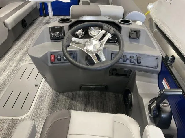 Slide: The Image of Interior wiring of 2025 Bennington 22SSB-SPS boat, showcasing cables and components. - 15