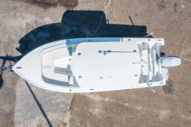 Slide: The Image of Overhead view of 2026 Albury Brothers 23 boat on concrete surface. - 31