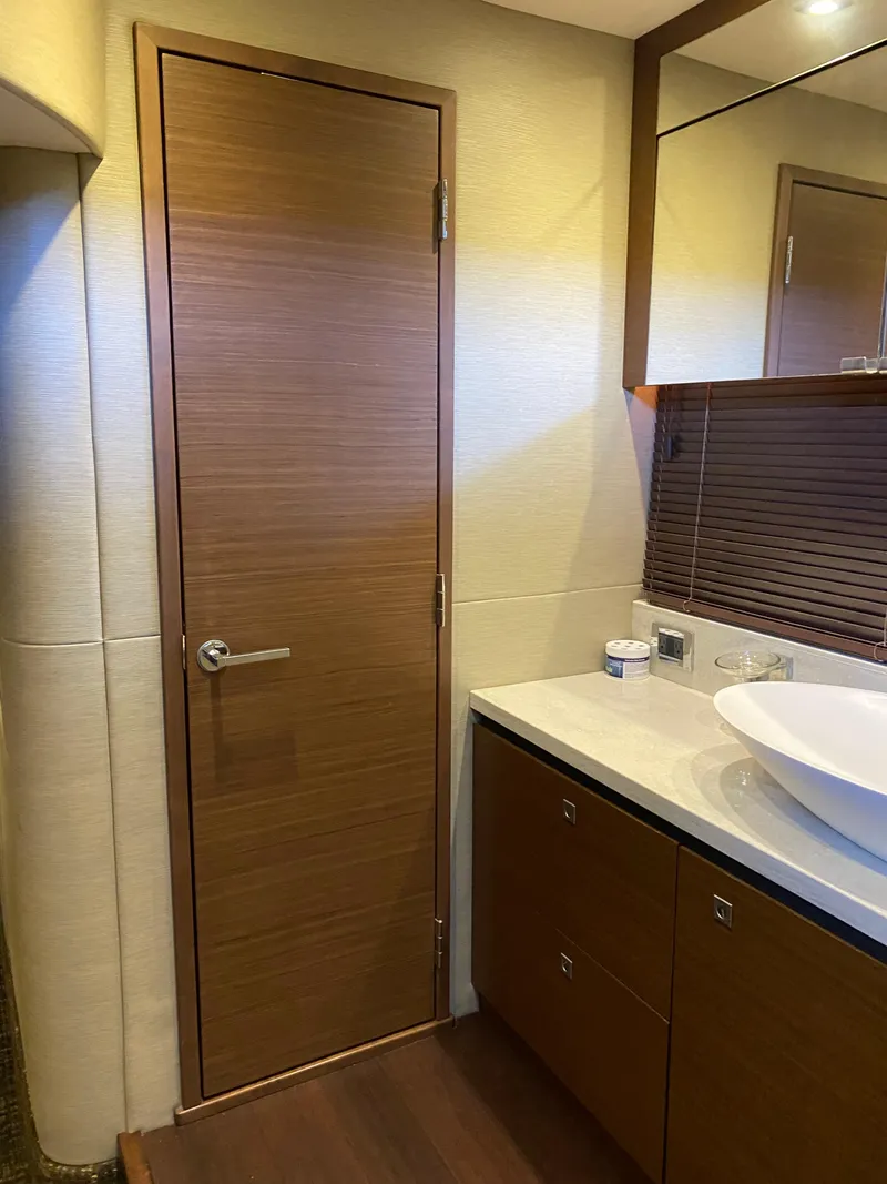 Slide: The Image of Luxurious bathroom interior of 2015 Sea Ray 510 Sundancer yacht. - 49