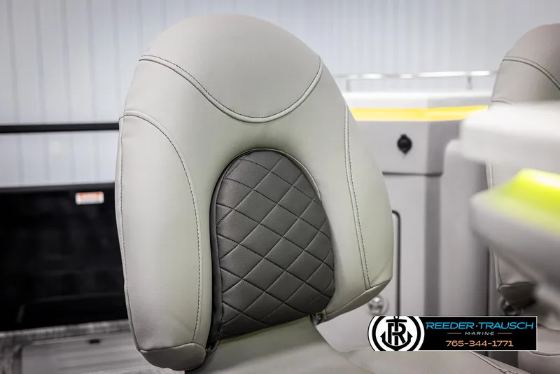 Slide: The Image of Gray and black quilted seat on 2025 Bennington 23 SXPDSE boat. - 38