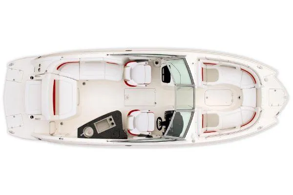Slide: The Image of 2012 Chaparral 264 Sunesta boat interior layout, top view. - 21
