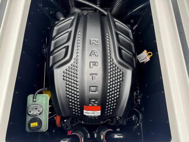 Slide: The Image of 2025 Moomba Tykon engine featuring a Raptor cover, showcasing powerful performance components. - 13