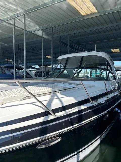 Slide: The Image of 2015 Formula 34 PC yacht docked in covered marina. - 9