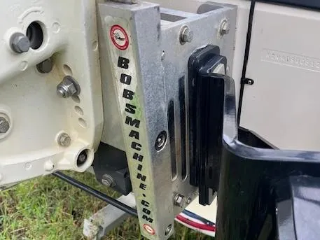 Slide: The Image of Bob's Machine bracket on a 2021 BlackJack 256 Coastal Bay boat. - 3