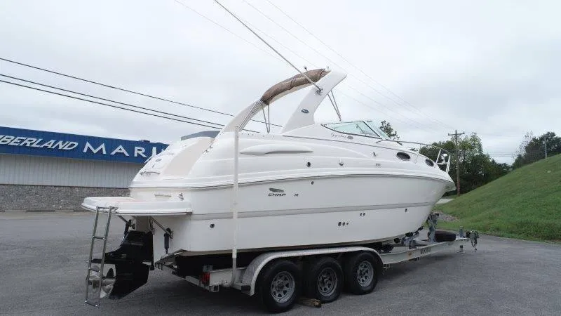 Slide: The Image of 2004 Chaparral 260 Signature boat on trailer at Cumberland Marina. - 13