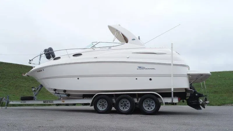 Slide: The Image of 2004 Chaparral 260 Signature boat on trailer, side view. - 3