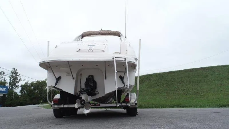 Slide: The Image of 2004 Chaparral 260 Signature boat on trailer, rear view. - 6