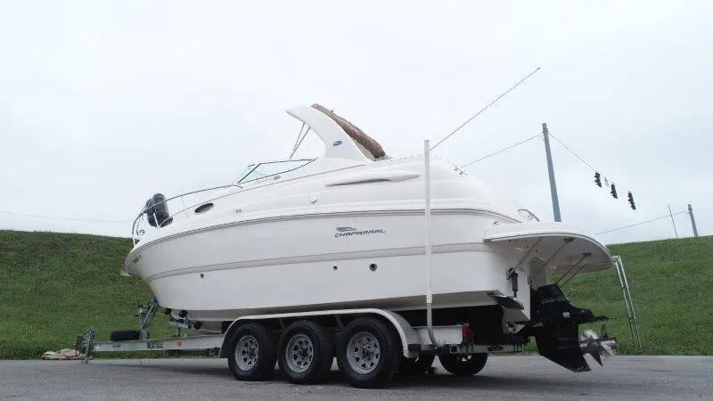 Slide: The Image of 2004 Chaparral 260 Signature boat on trailer, side view. - 7