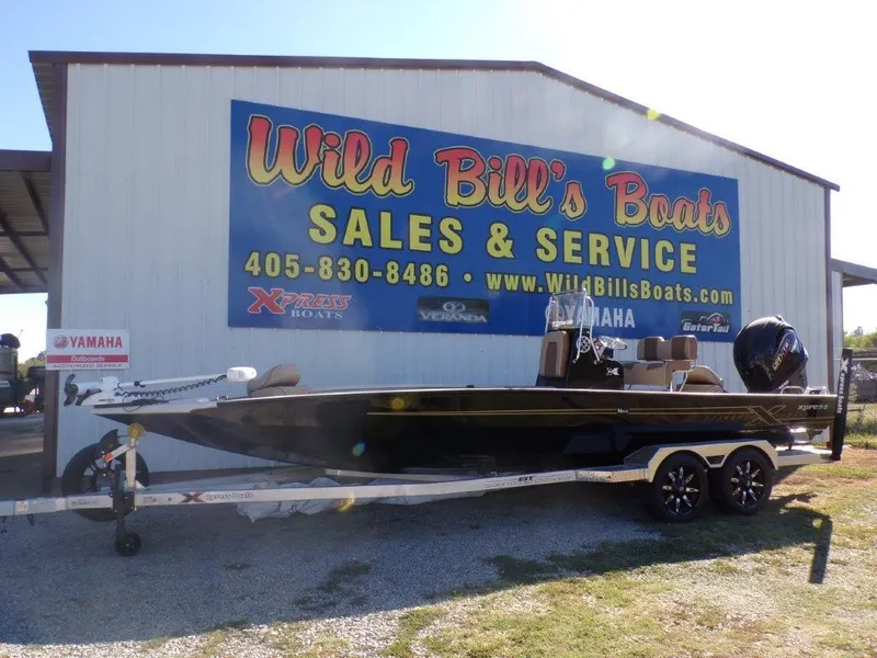 The Image of 2025 Xpress H24Bay boat at Wild Bill's Boats sales and service location. - 0