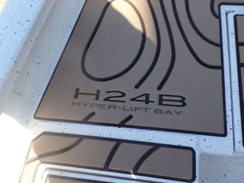 Slide: The Image of 2025 Xpress H24Bay Hyper-Lift Bay logo on textured surface. - 15