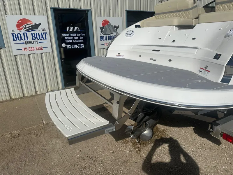 Slide: The Image of 2023 Regal 2800 boat at Boji Boat Brokers dealership. - 14