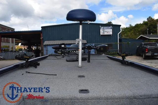 Slide: The Image of 2019 Tracker Pro 170 boat deck at Thayer's Marine dealership. - 11