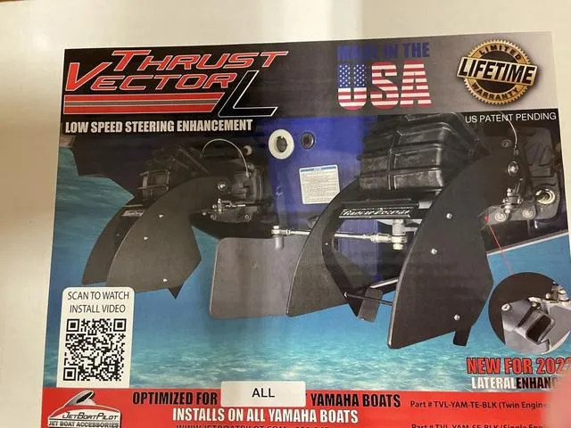 Slide: The Image of Thrust Vector L steering enhancement for 2023 Yamaha Boats 255XD, made in USA, lifetime warranty. - 34