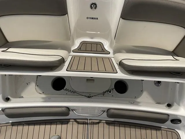 Slide: The Image of 2012 Yamaha Boats 242 Limited S interior seating and deck detail. - 9