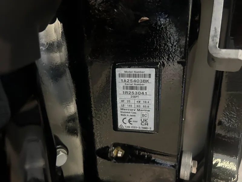 Slide: The Image of Highfield CL380 2025 model serial number plate with technical specifications. - 10