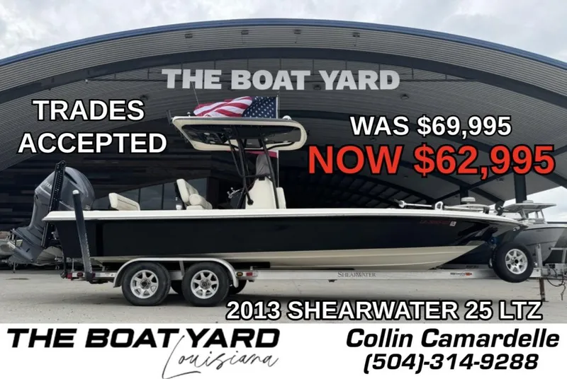 Slide: The Image of 2013 ShearWater LTZ Series 25 boat for sale, discounted to $62,995, trades accepted. - 1