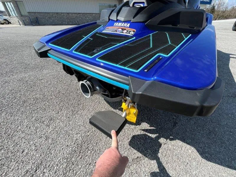Slide: The Image of 2024 Yamaha Waverunner Jet Blaster rear view, showcasing sleek design and features. - 23