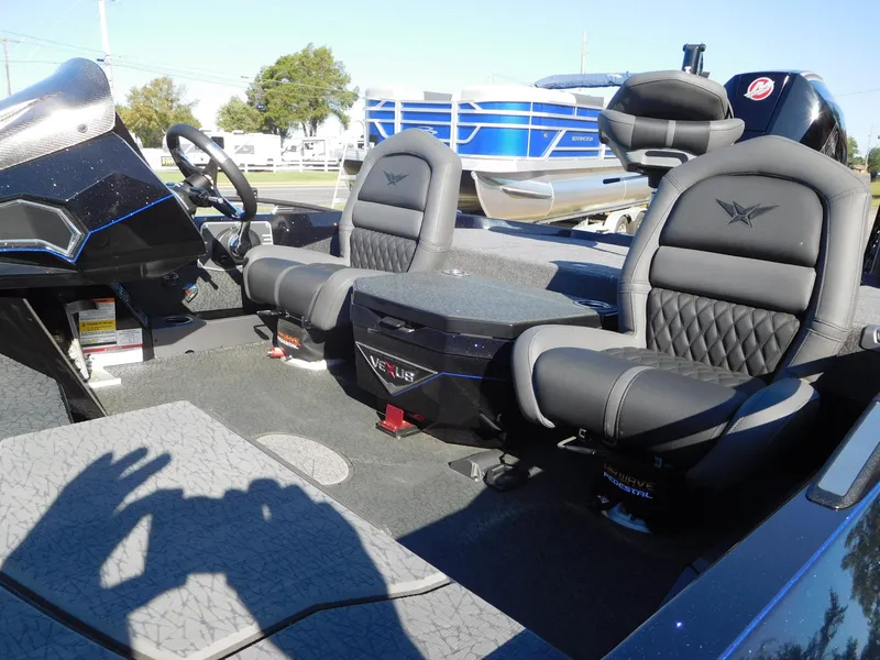 Slide: The Image of 2024 Vexus VXS 20 boat interior with sleek seating and modern design. - 4