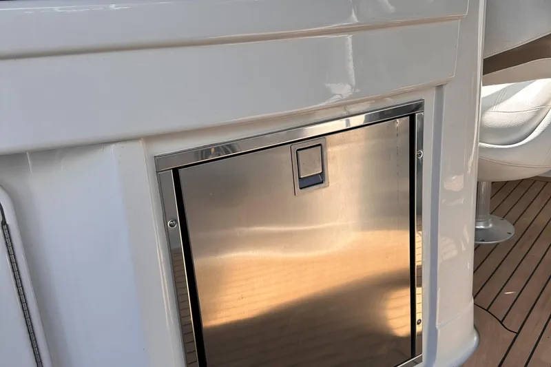 Slide: The Image of Stainless steel compartment on 2008 Crownline 300 LS boat deck. - 34
