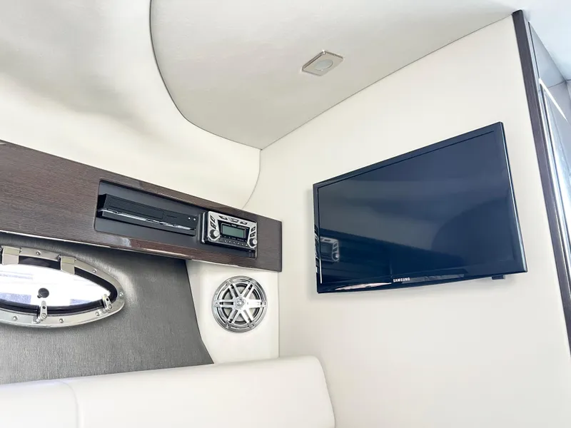 Slide: The Image of Interior of 2018 Formula 330 CRB boat with TV and audio system. - 17