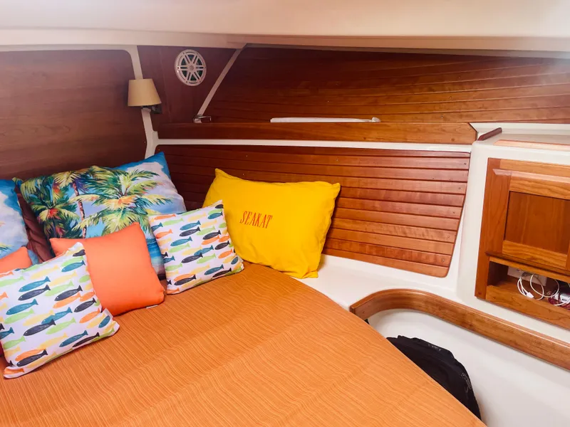 Slide: The Image of Starboard side master storage with cherry wood interior - 18