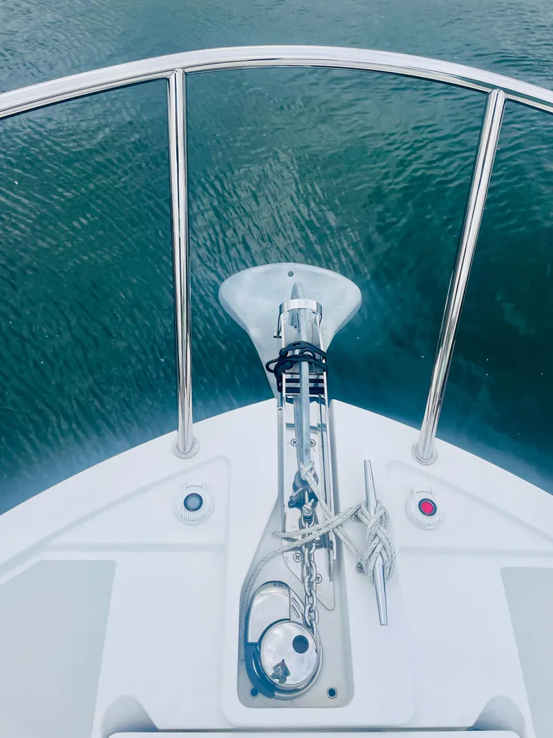 Slide: The Image of Plow anchor with windlass with 50 ft of chain and 200 ft of anchor rode - 28